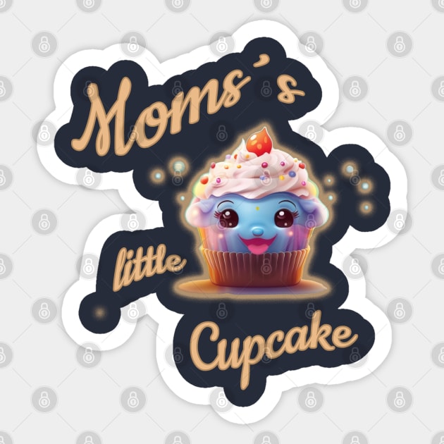 Moms´s little Cupcake Sticker by Cavaleyn Designs